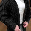 Chunky Knit Zip Cardigan For Men