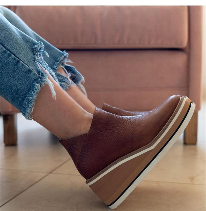 Orthopedic Platform Ankle Boots For Women