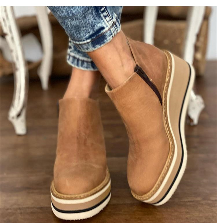 Orthopedic Platform Ankle Boots For Women