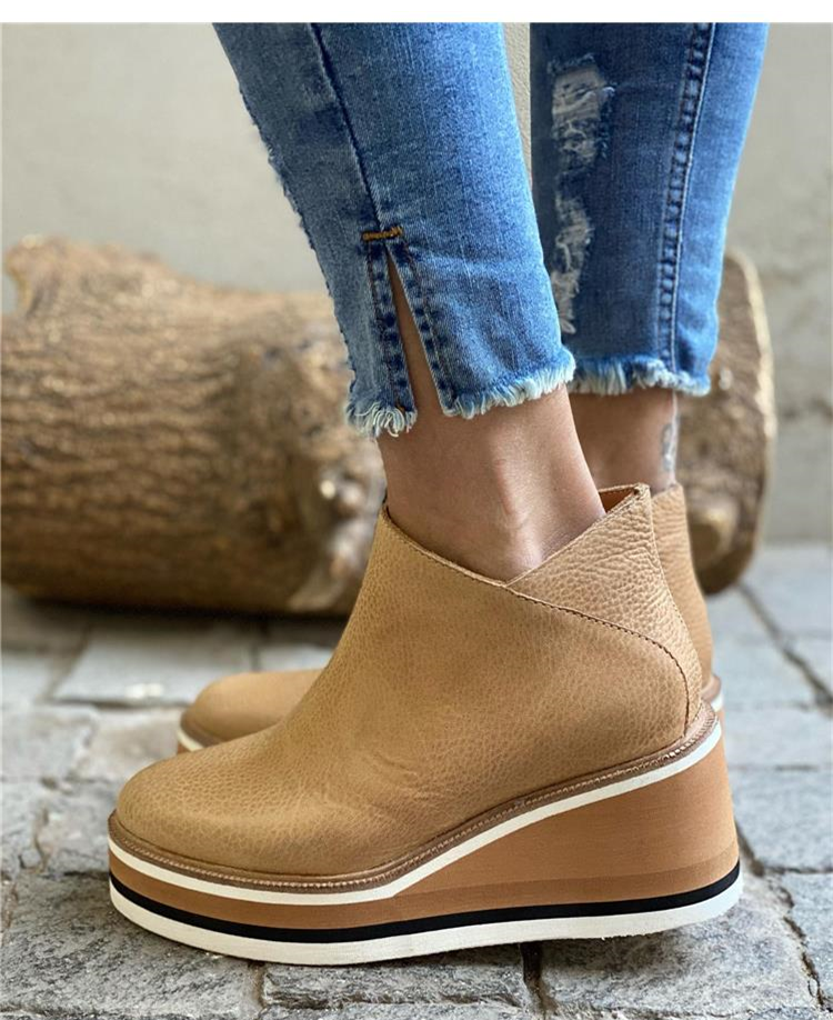 Orthopedic Platform Ankle Boots For Women