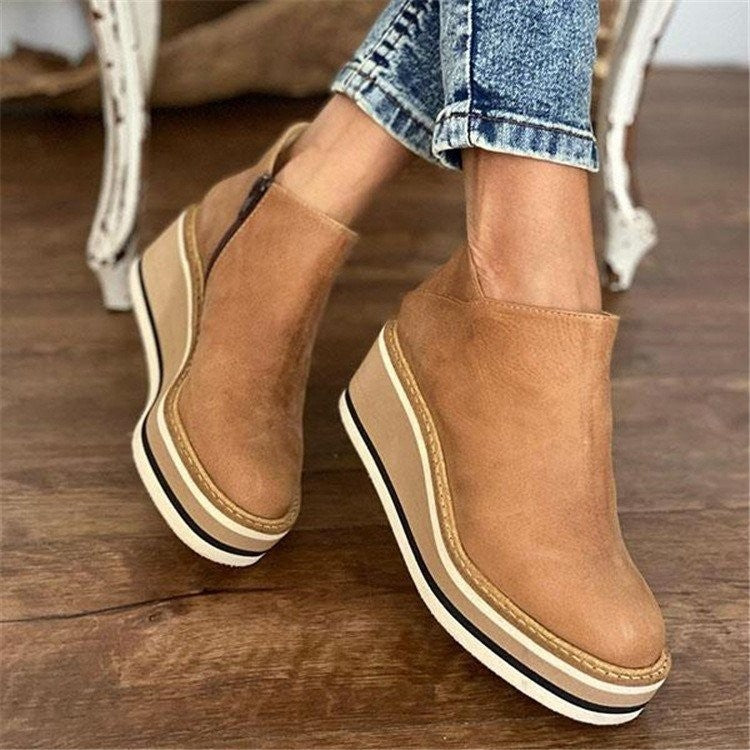 Orthopedic Platform Ankle Boots For Women