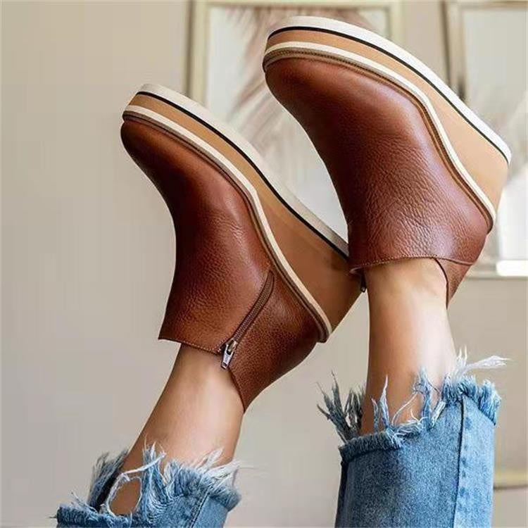 Orthopedic Platform Ankle Boots For Women