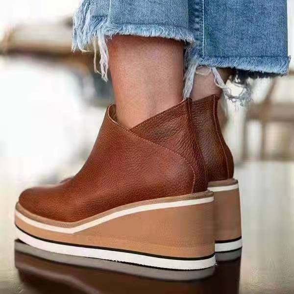 Orthopedic Platform Ankle Boots For Women