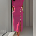 Midi Dress with Side Slit