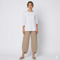 Relaxed Linen Blend Pants For Women
