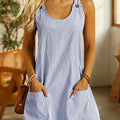 Stylish Striped Summer Dress with Pockets