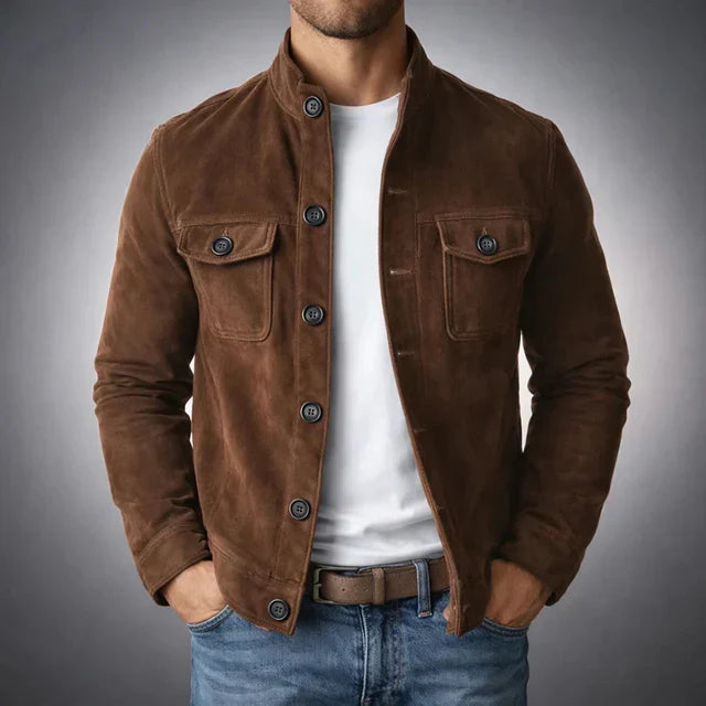 Classic Pocket Suede Jacket