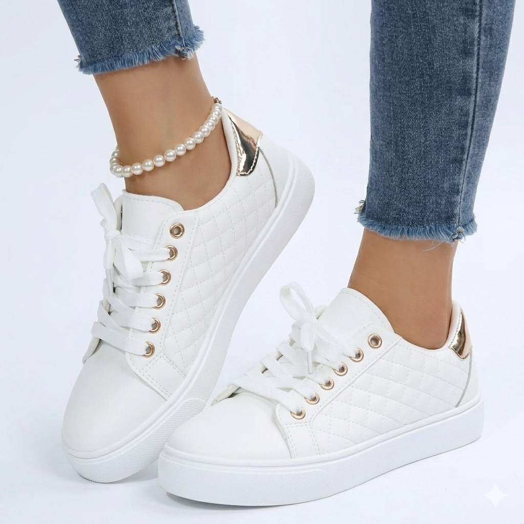 Quilted Casual Sneakers For Women