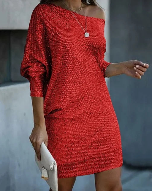 Adalyn Sequin Party Dress with Radiant Glamour For Women