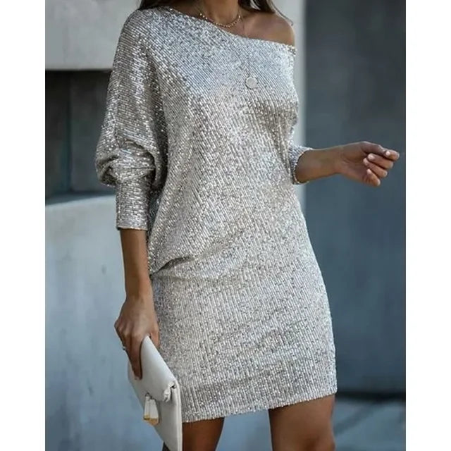 Adalyn Sequin Party Dress with Radiant Glamour For Women