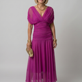 Calen | Off Shoulder Flow Midi Dress