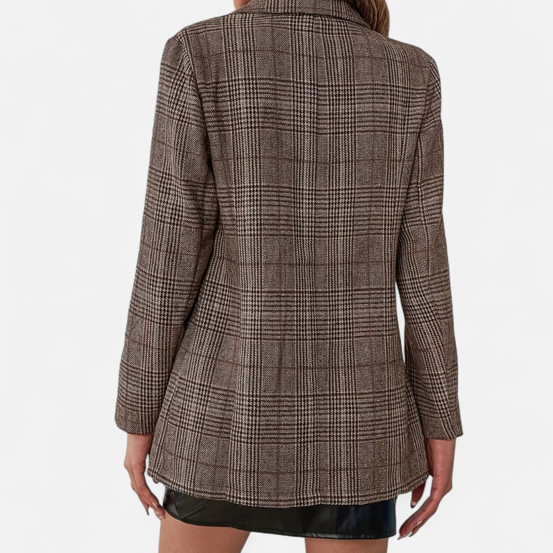 Tailored Check Blazer For Women