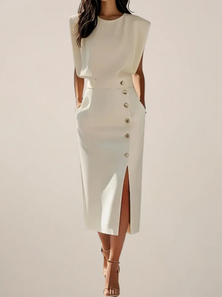 Midi Dress with Side Slit