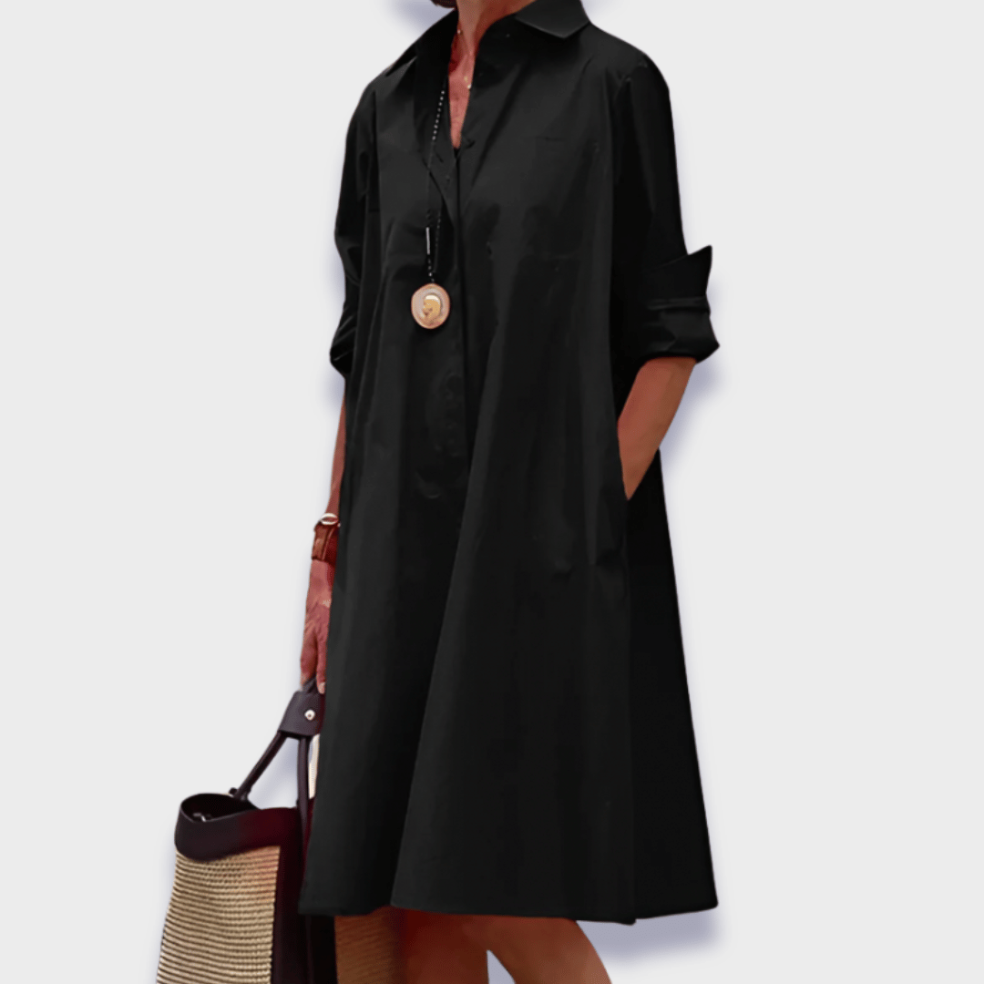 Elegant Midi Polo Dress