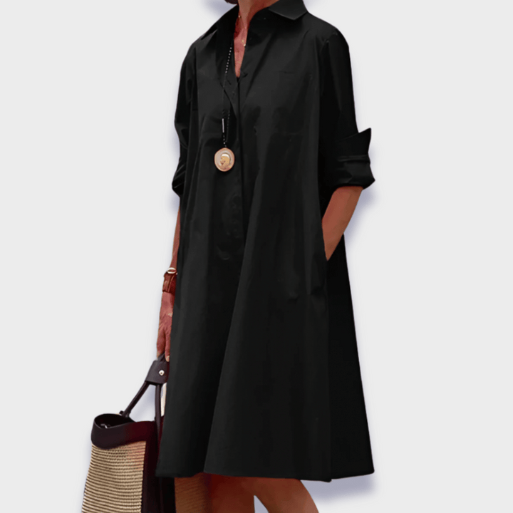 Elegant Midi Polo Dress