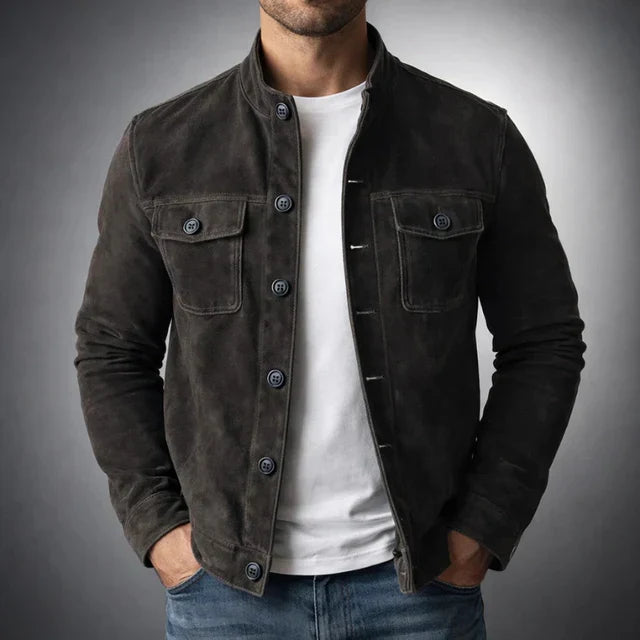 Classic Pocket Suede Jacket