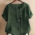 Effortless Button Detail Summer Blouse