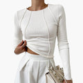 Sculpted Seam Long Sleeve Top