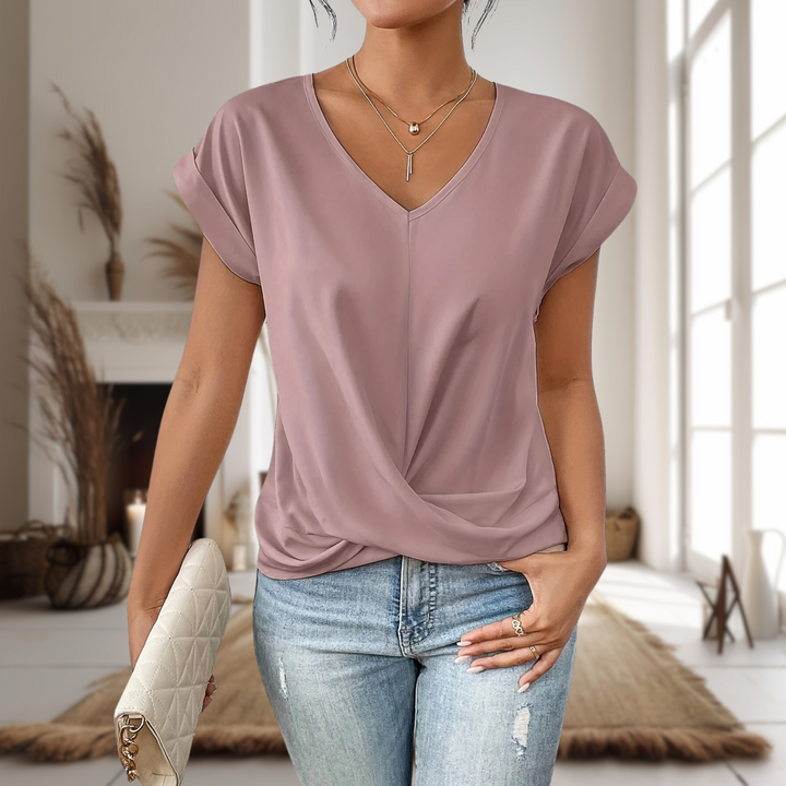 Casual Sweetheart Neck T-Shirt