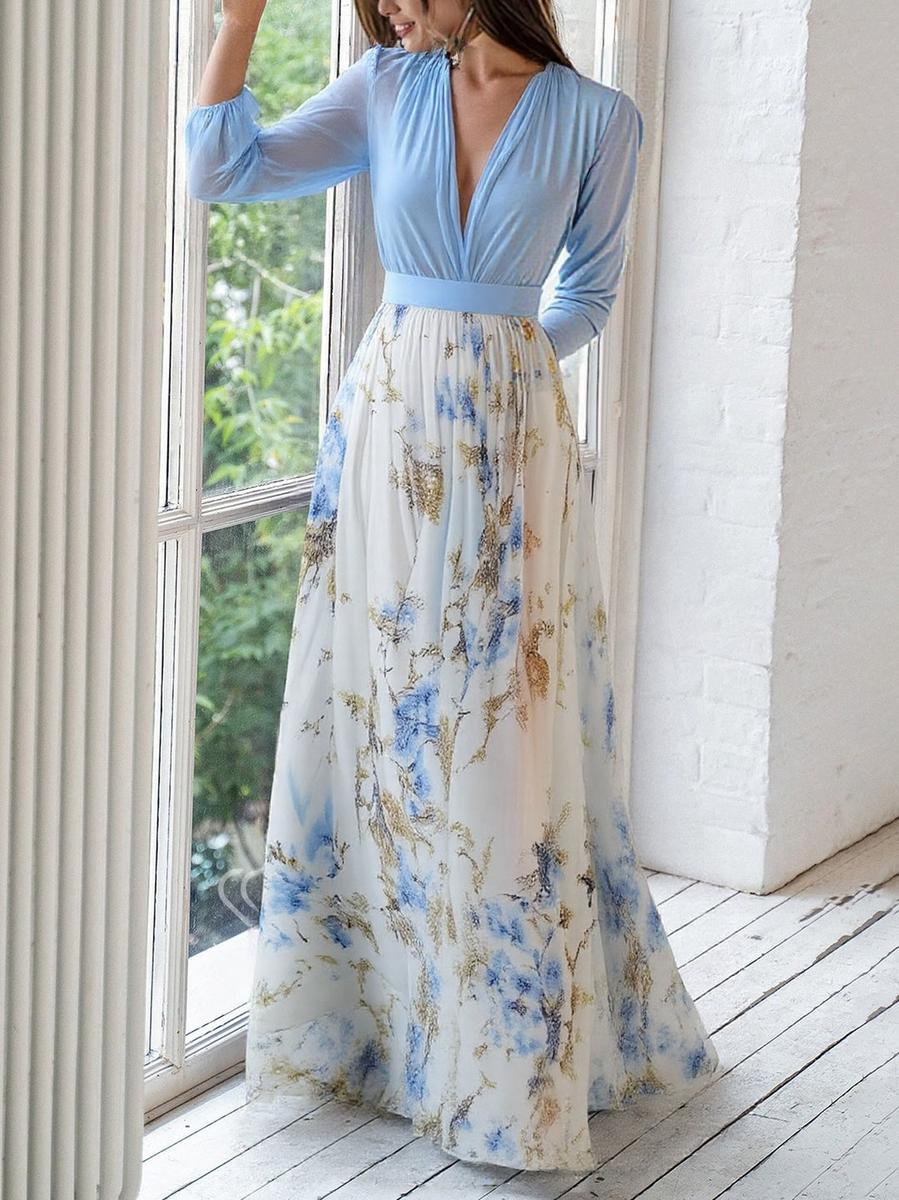 Fall Wedding Guest Maxi Dress