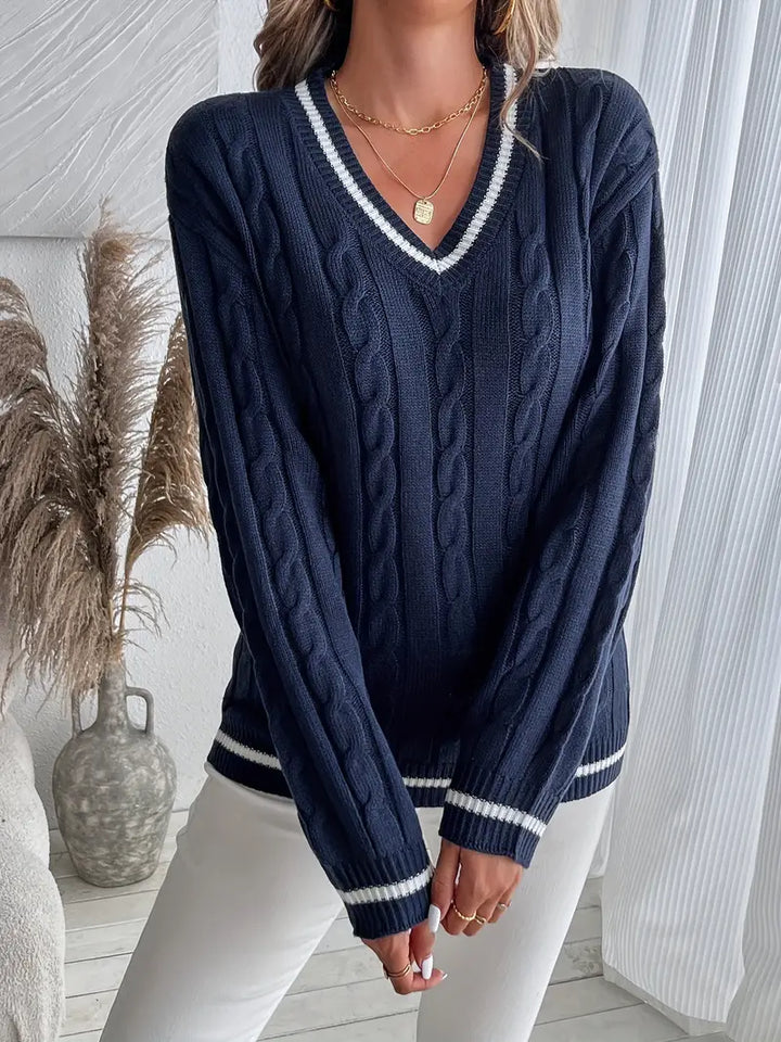 Cable Knit Sweater For Women