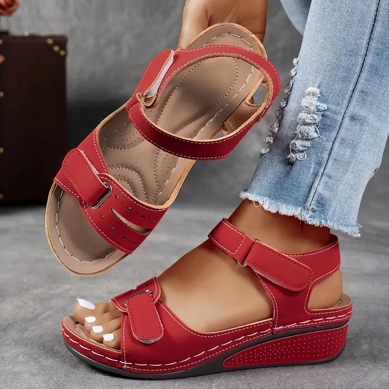 Orthopedic Sandals with Wedge Heel