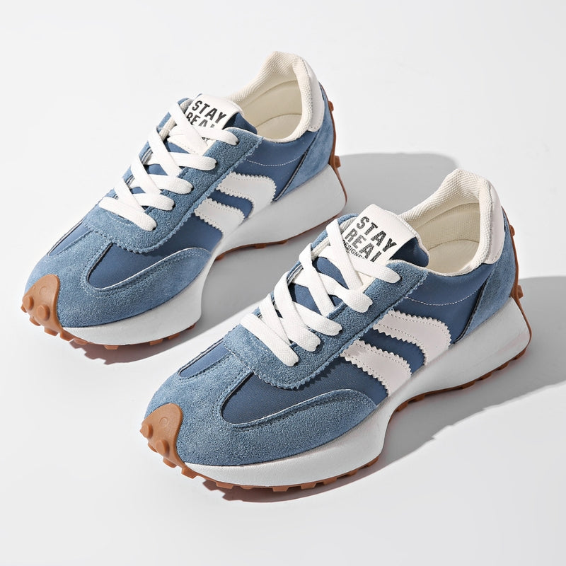 Women's Retro Platform Sneakers Lace Up Chunky Sole
