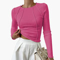Sculpted Seam Long Sleeve Top