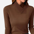 Elegant Cross Neck Top For Women