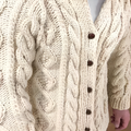 Chunky Knit Zip Cardigan For Men