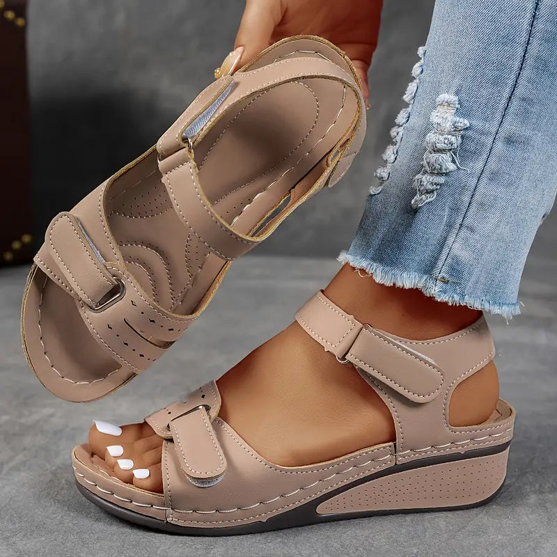 Orthopedic Sandals with Wedge Heel