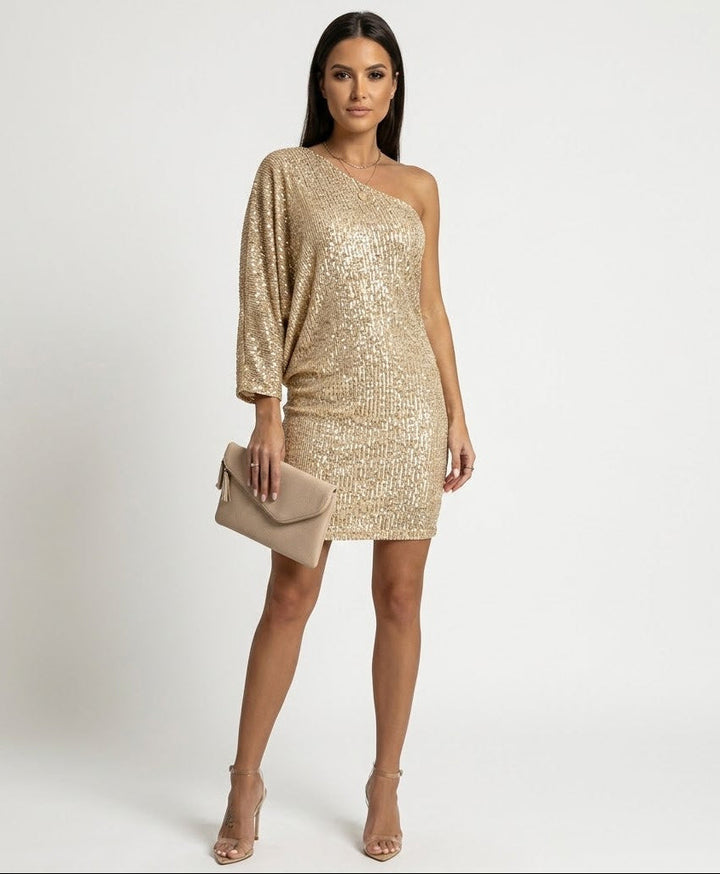 Adalyn Sequin Party Dress with Radiant Glamour For Women