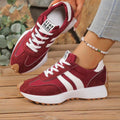 Women's Retro Platform Sneakers Lace Up Chunky Sole
