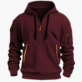Utility Half-Zip Hoodie For Men