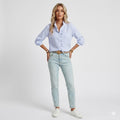 Soft Ruffle Detail Blouse with Elegant Textured Finish For Women