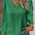 Blouse with Chiffon and Lace Details