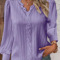 Blouse with Chiffon and Lace Details