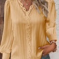 Blouse with Chiffon and Lace Details