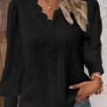Blouse with Chiffon and Lace Details