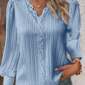 Blouse with Chiffon and Lace Details
