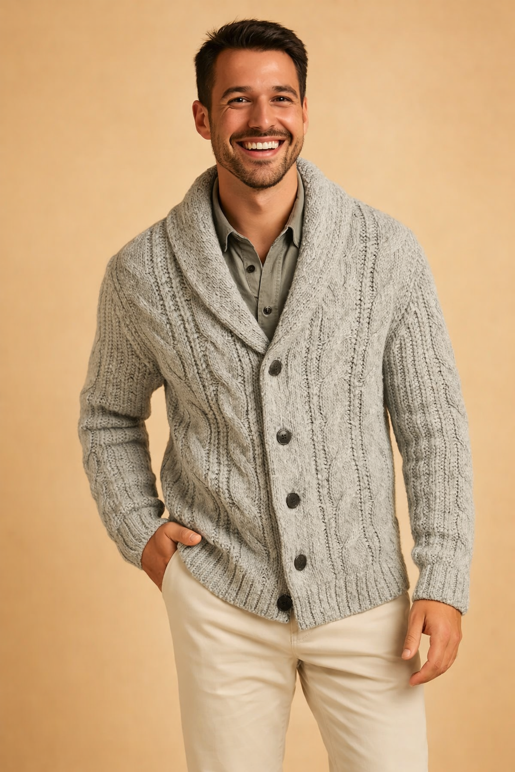 Premium Knit Cardigan For Men