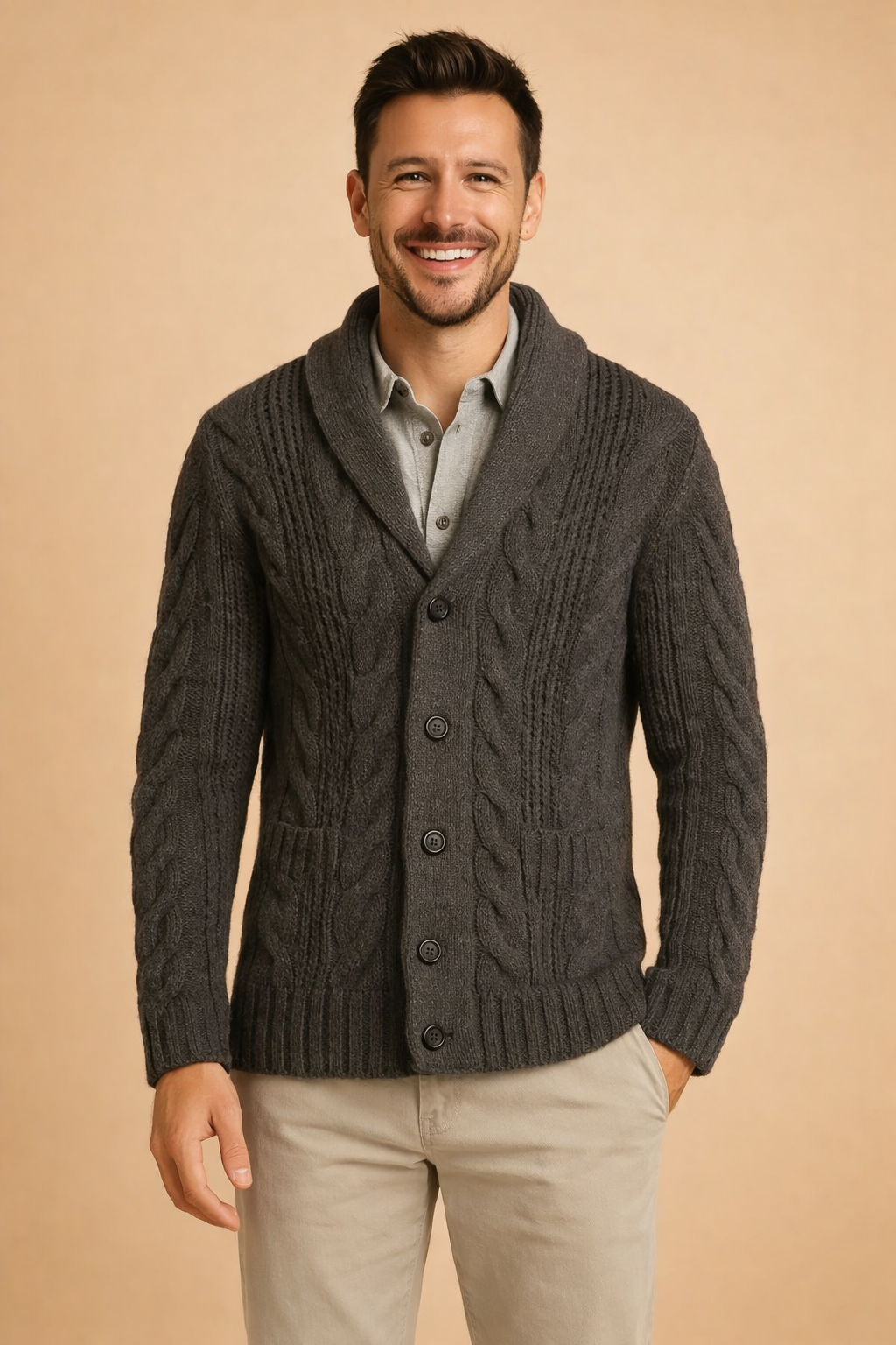 Premium Knit Cardigan For Men