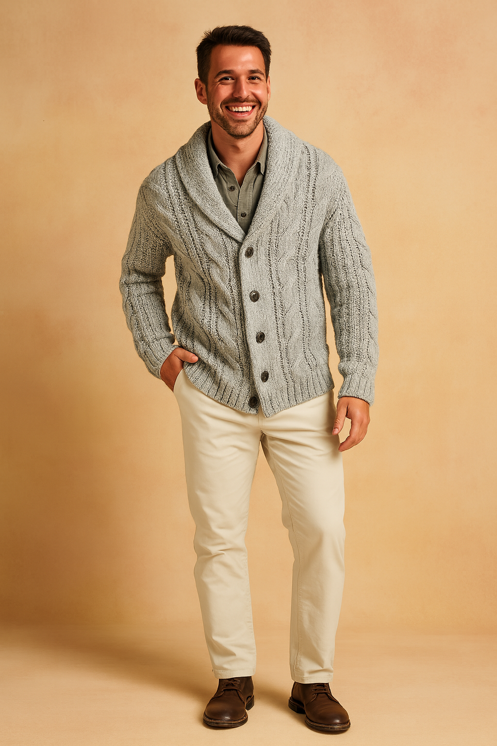 Premium Knit Cardigan For Men