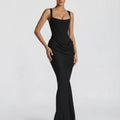 Elegant Black Maxi Dress For Women