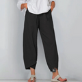 Relaxed Linen Blend Pants For Women