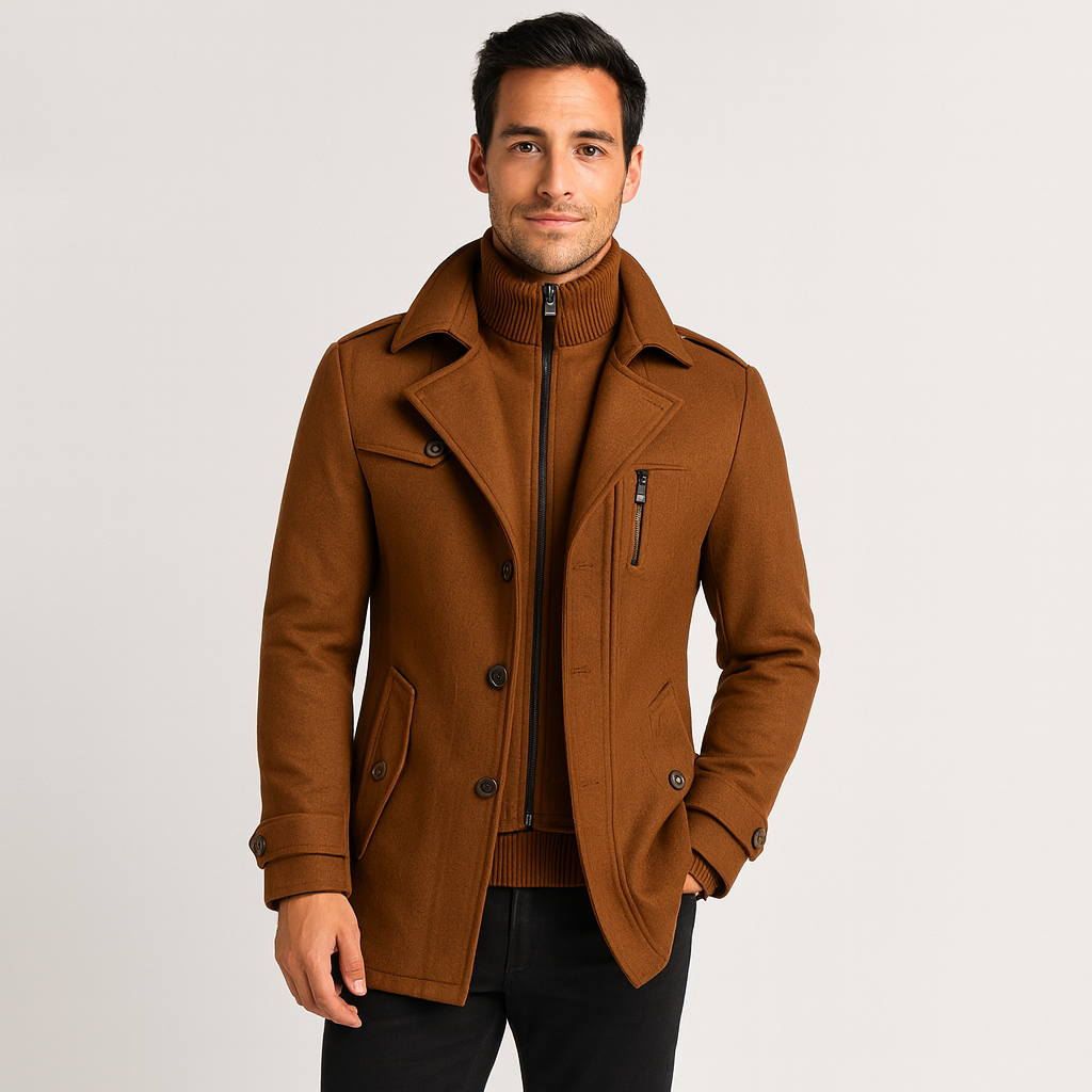 Luxury Wool Coat For Men