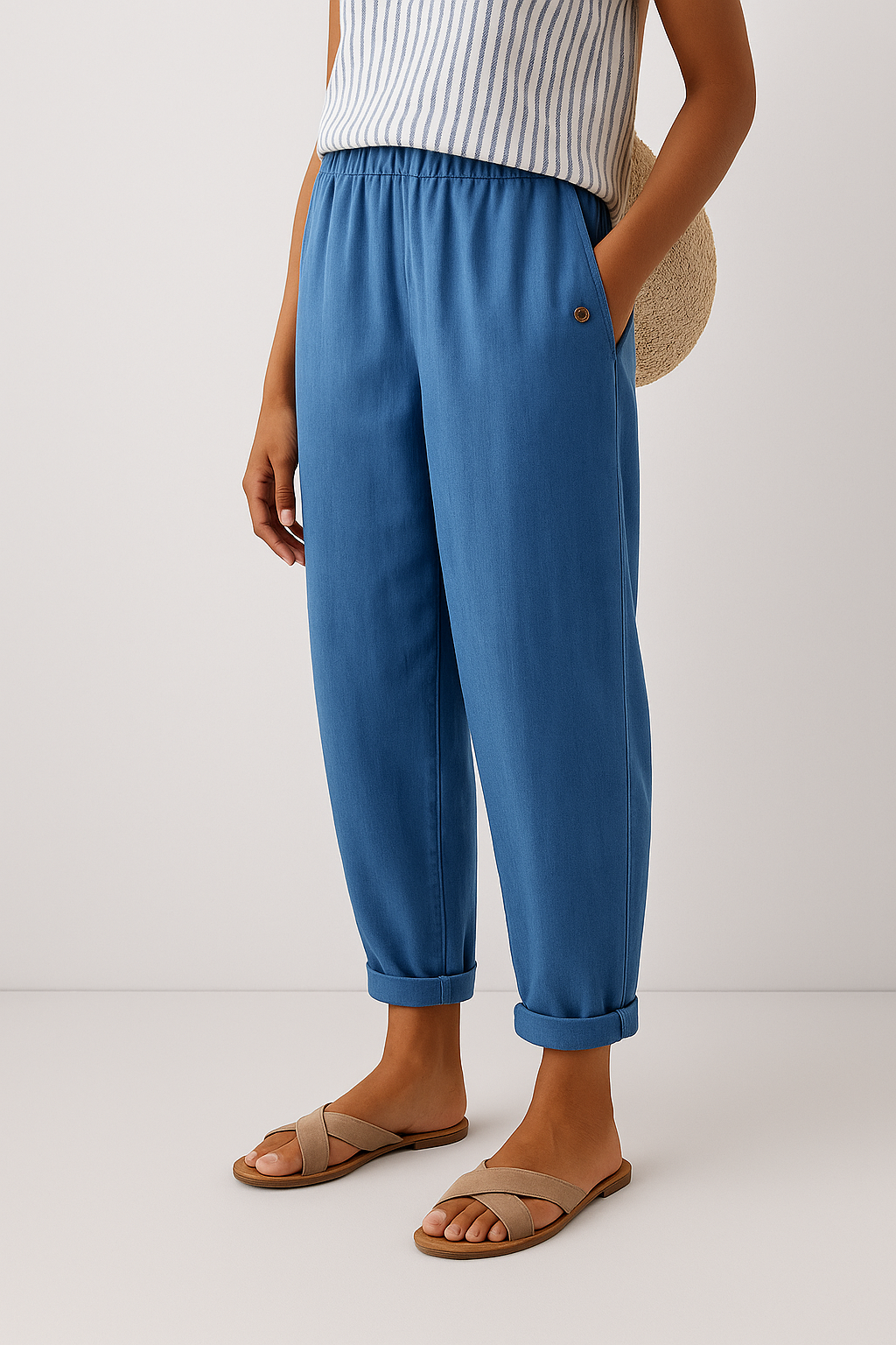 Stylish Pants With Side Pockets