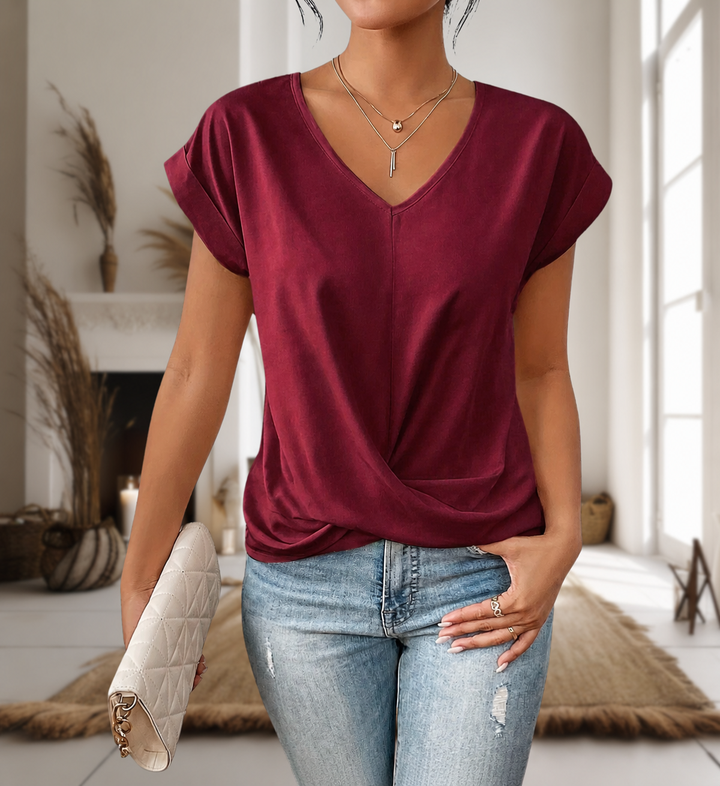 Casual Sweetheart Neck T-Shirt