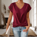 Casual Sweetheart Neck T-Shirt