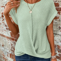 Waffle Knit Casual Tee
